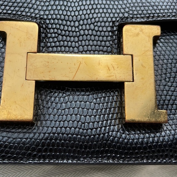 Hermes Lizard 24CM Constance Handbag - Picture 8 of 14